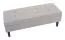 Sitzbank mit Stauraum gepolstert Maridi 243, Farbe: Grau - Abmessungen: 45 x 110 x 40 cm (H x B x T)