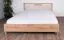 Doppelbett Braianik 06 in Eiche Wotan / Beige, Liegefläche: 160 x 200 cm, inklusive Lattenrost, 92 x 171 x 207 cm, passend für Schlafzimmer, Füße 36 mm dick