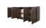 Schlichte Kommode Illgau 01, Baltic Storm - Dunkelbraun, 90 x 200 x 38 cm, mit 4 Türen und 6 Fächern, Push-to-open System, hochwertig verarbeitet, Soft Close System
