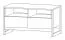 Couchtisch Bassatine 05, Farbe: Eiche rustikal / Schwarz - 109 x 61 x 53 cm (B x T x H)