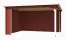 Überdachung G283 Schwedenrot - 34 mm Blockbohlen, Grundfläche: 12,26 m², Pultdach