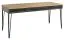 Schreibtisch Benkovac 16, Farbe: Eiche / Schwarz, teilmassiv - Abmessungen: 79 x 174 x 75 cm (H x B x T)