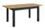 Eleganter Esstisch ausziehbar Temerin 35, 135-175 x 80 cm, Eiche Gold Craft / Mattschwarz, 135-175 x 80 cm, ausziehbar bis 175 cm, viel Fläche und Platz