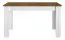 Esstisch ausziehbar Oulainen 15, Farbe: Weiß / Eiche - Abmessungen: 140-180 x 82 cm (B x T)