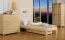 Holzbett 120 x 200 cm Kiefer massiv Natur Abbildung