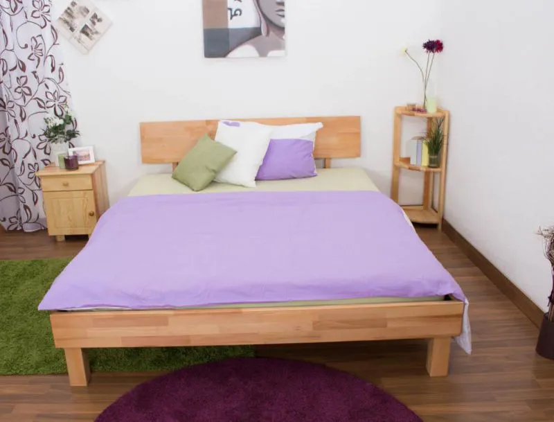 Kernbuche Futonbett 160 x 200 cm geölt Abbildung