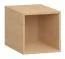 Große Box | Farbe: Eiche | Universelles Accessoire | Maße: 31,5 x 40,5 x 31,5 cm | für TV-Unterschränke oder Wandregal