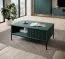Wohnzimmer Komplett - Set B Worthing, 4-teilig, Farbe: Grün / Schwarz
