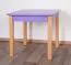 Kindertisch Laurenz Buche Vollholz massiv natur / lila - Abmessungen: 47 x 50 x 50 cm (H x B x T)