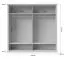 236 cm breiter Kleiderschrank mit 4 Türen | Farbe: Grau Abbildung