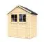 Kleines Gartenhaus mit Satteldach inkl.  Fußboden und Dachpappe, Farbe: Naturbelassen - 19 mm Elementgartenhaus, Nutzfläche: 2,19 m²