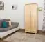 Massivholz-Kleiderschrank, Farbe: Natur 190x80x60 cm