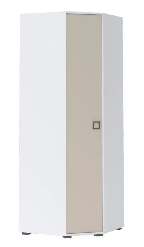 Eckschrank Jugendzimmer Weiß 236x86x86 cm Abbildung
