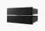 Schlichter Kleiderschrank mit genügend Stauraum Balmenhorn 16, Farbe: Schwarz matt - Abmessungen: 200 x 180 x 62 cm (H x B x T), mit 10 Fächern und zwei Kleiderstangen