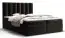 Boxspringbett mit genügend Stauraum Pirin 12, Farbe: Schwarz - Liegefläche: 180 x 200 cm (B x L)