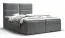 Außergewöhnliches Boxspringbett mit weichen Veloursstoff Pirin 44, Farbe: Grau - Liegefläche: 180 x 200 cm (B x L)