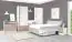 Schublade für Doppelbett Cerdanyola, Farbe: Eiche / Weiß - Abmessungen: 19 x 120 x 178 cm (H x B x L)