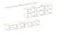Schlichte Wohnwand Balestrand 100, Farbe: Eiche Wotan - Abmessungen: 150 x 340 x 40 cm (H x B x T), mit fünf Türen