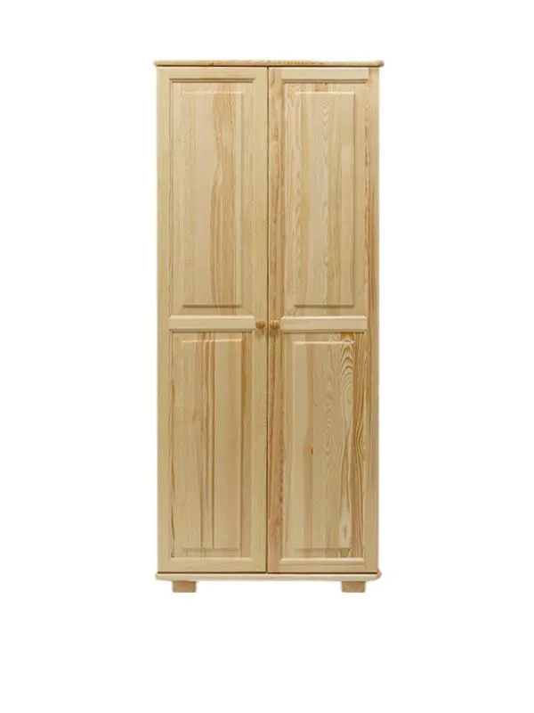Kleiderschrank Massivholz natur 008 - Abmessung 190 x 90 x 60 cm (H x B x T)