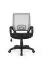 Bürodrehstuhl / Jugendstuhl Apolo 12 mit Sitz ergonomisch gepolstert, Grau / Schwarz, mit Armlehne, bis 120 KG belastbar, arretierbare Wippmechanik
