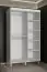 Edler Kleiderschrank mit fünf Fächern Jotunheimen 63, Farbe: Weiß - Abmessungen: 208 x 120,5 x 62 cm (H x B x T)