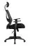 Schreibtischstuhl mit Kopfstütze Apolo 35, Farbe: Schwarz, mit atmungsaktiven Netzbezug