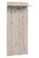 Schlichte Garderobe mit LED-Beleuchtung Sviland 01, Farbe: Eiche Wellington / Weiß - Abmessungen: 200 x 100 x 35 cm (H x B x T)