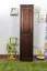 Massivholz-Kleiderschrank, Farbe: Nuss 190x47x60 cm
