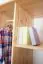 Massivholz-Kleiderschrank Kiefer, Farbe: Natur 190x80x60 cm
