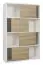Regal "Merosina" 09, Farbe: Eiche Artisan / Weiß - Abmessungen: 179 x 115 x 37 cm (H x B x T)