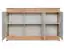 Kommode / Sideboard Asheim 06, Farbe: Grau / Eiche Artisan - Abmessungen: 91 x 150 x 40 cm (H x B x T), mit sechs Fächern
