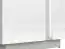 Vitrine Antioch 03, Ausführung: Links,  Farbe: Weiß Glanz / Hellgrau - Abmessungen: 201 x 69 x 40 cm (H x B x T), mit 2 Türen und 10 Fächern