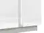 Kommode Antioch 06, Farbe: Weiß Glanz / Hellgrau - Abmessungen: 95 x 165 x 40 cm (H x B x T), mit 2 Türen, 3 Schubladen und 4 Fächern