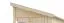 Gartenschrank Anbauschrank "Ordnung" - Ausführung: Ordnung 1, Außenmaß mit Dach: 180 x 124 cm, Außenmaß ohne Dach: 150 x 120 cm, Innenmaß: 142 x 116 cm