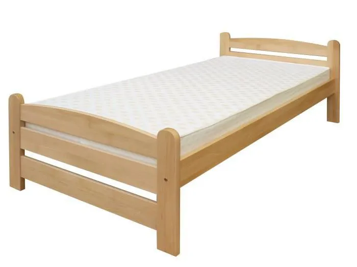 Bett Buche 160 x 200 cm Natur Abbildung