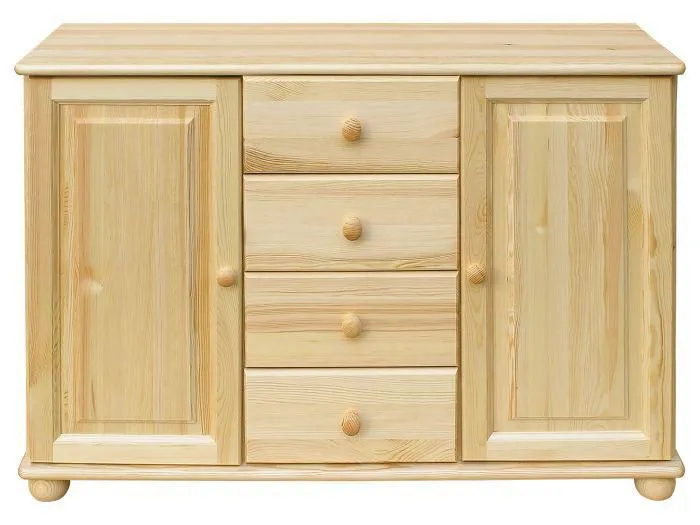 Sideboard, Kommode - Farbe: Natur, Breite: 121 cm Abbildung