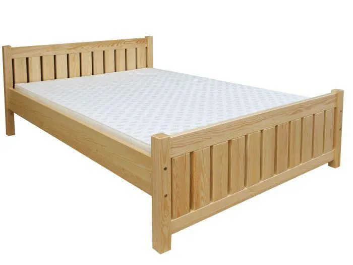 Bettgestell Kiefer 160 x 200 cm Natur Abbildung