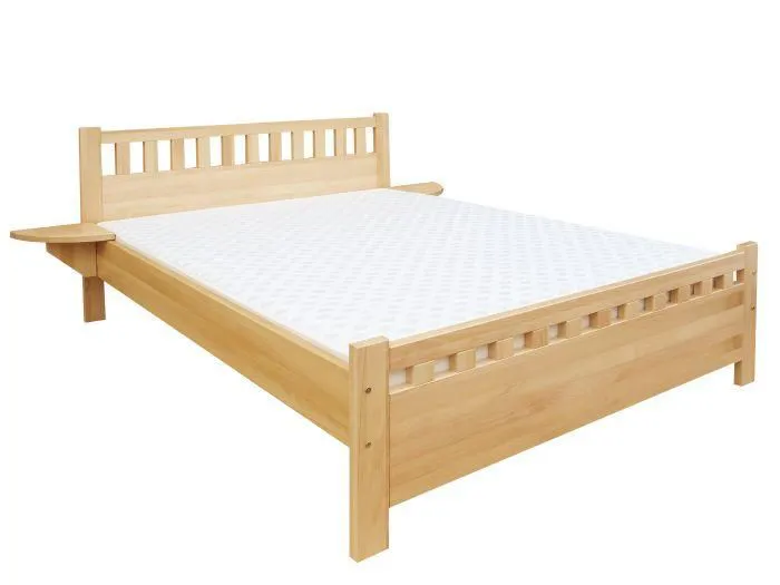 Kiefer Bett 180 x 200 cm Natur Abbildung