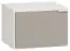 Nachtkommode Bellaco 42, Farbe: Weiß / Grau - Abmessungen: 32 x 45 x 40 cm (H x B x T)