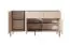 Sideboard mit drei Türen Zaghouan 05, Farbe: Beige - Abmessungen: 81,5 x 153 x 39,5 cm (H x B x T), mit zwei Schubladen