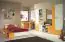 Jugendzimmer Drehtürenschrank / Kleiderschrank Namur 01, Farbe: Orange / Beige - Abmessungen: 197 x 80 x 52 cm (H x B x T)