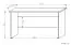 Schreibtisch Banjaran 27, Farbe: Sonoma Eiche - Abmessungen: 75 x 205 x 175 cm (H x B x T)