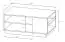 Rechteckiger Couchtisch mit zwei Ablagefächer Gremda 04, Eiche / Weiß, Maße: 100 x 60 x 46 cm, Moderner Stil, mit ABS Kantenschutz