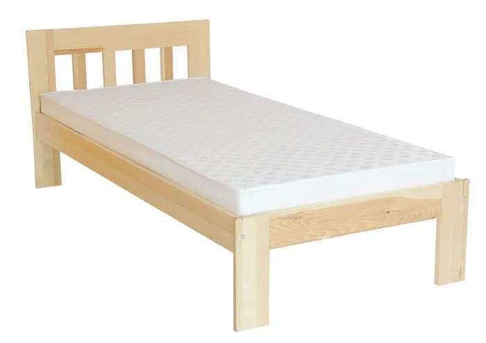 Kinderbett / Jugendbett Kiefer massiv Vollholz natur 76, inkl. Lattenrost - Abmessung 80 x 200 cm