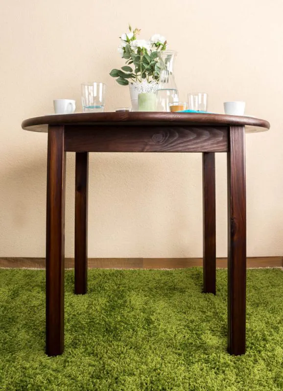 Holztisch rund 90 cm