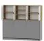 Jugendzimmer - Schrankbetterweiterung Garian 21, Farbe: Eiche / Weiß - Abmessungen: 79 x 213 x 40 cm (H x B x T)