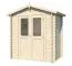 Blockbohlen Gartenhaus 19 mm Bludenz inkl. Massivholzdach und Dachpappe L193 x B180