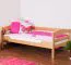Bettrahmen für Kinder / Kinderbett 90 x 200 cm | Massivholz: Buche | Natur Lackiert | besonders hohe Qualität Abbildung