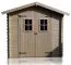 Holz-Gartenhütte 2,28 x 2,26 Meter (inkl. Dach) | Naturbelassen | Satteldach Abbildung