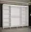 Großer Schiebetürenschrank mit 10 Fächern Jotunheimen 71, Farbe: Weiß - Abmessungen: 208 x 250,5 x 62 cm (H x B x T)